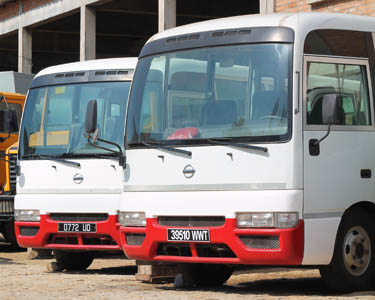 A fleet of new vehicles